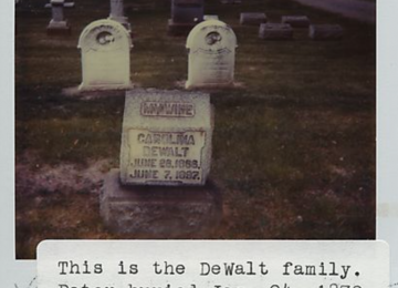 Dewalt Family Grave In Bethel Cemetery