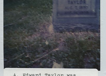 Grave Of A. Edward Taylor In Bethel Cemetery
