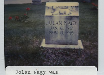 Grave Of Jolan Nagy [1917-1918] In Bethel Cemetery