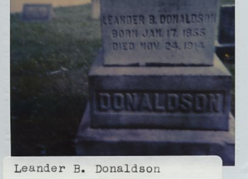 Grave Of Leander B. Donaldson