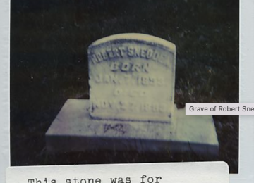 Grave Of Robert Snedden [1883] In Melrose Cemetery
