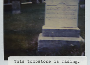 Tombstone From 1906 In Bethel Cemetery