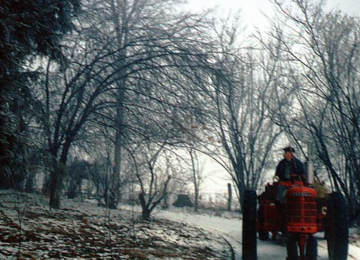 Alexander Gilfillan On A Tractor