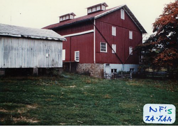 Corn Crib And Big Barn On The Gilfillan Farm