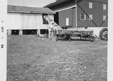 Filling The Corn Crib At Gilfillan Farm
