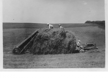 Loading Hay At The Gilfillan Farm